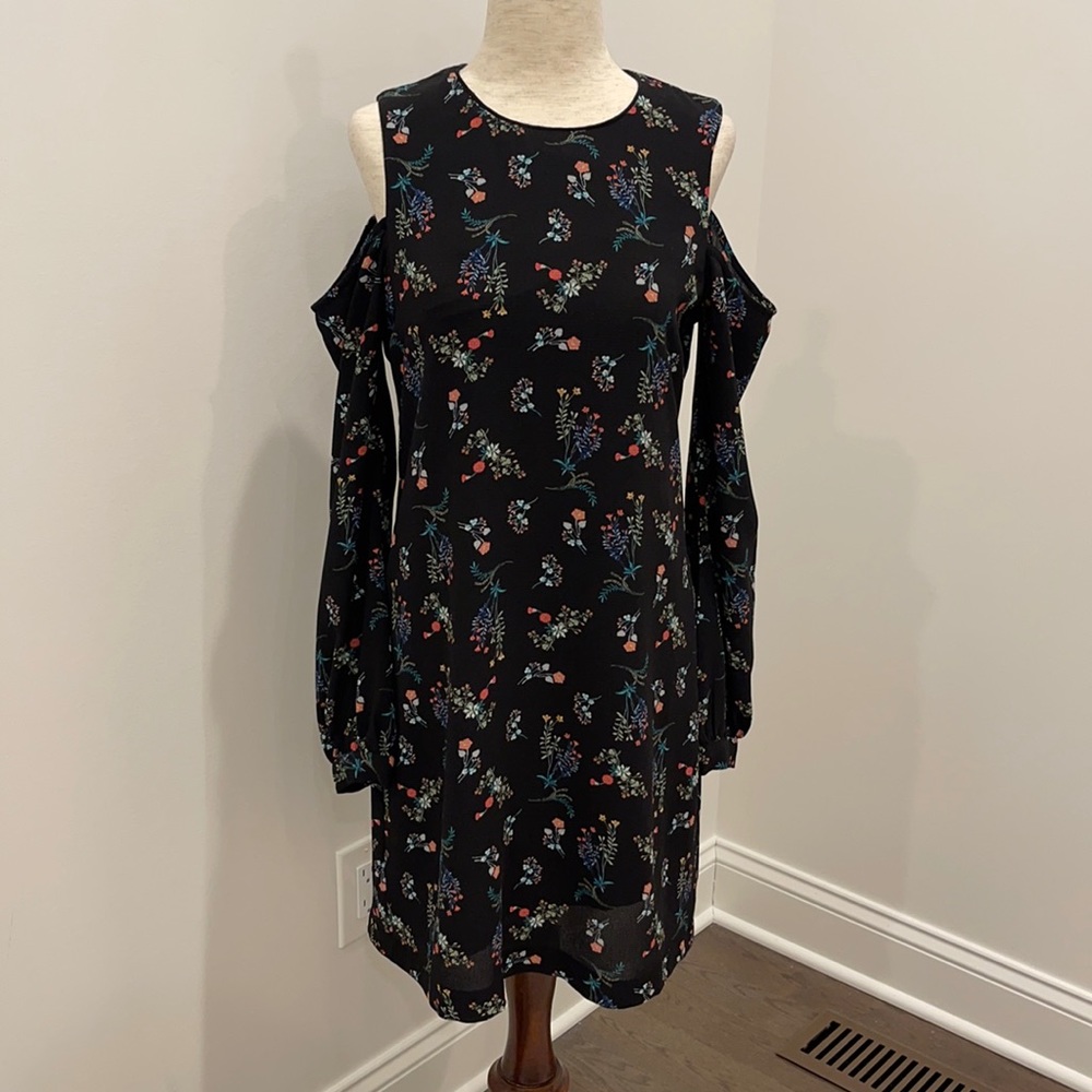 Black floral dress